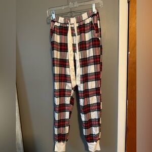 Abercrombie & Fitch Red and Black Plaid Kids Pajama Bottoms